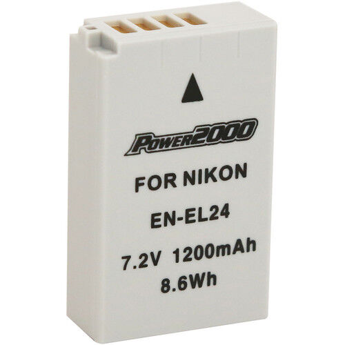 Power2000 EN-EL24 Lithium Replacement Battery for Nikon